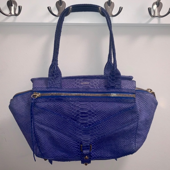 BOTKIER Cobalt Snakeskin Trigger Satchel - Picture 1 of 4